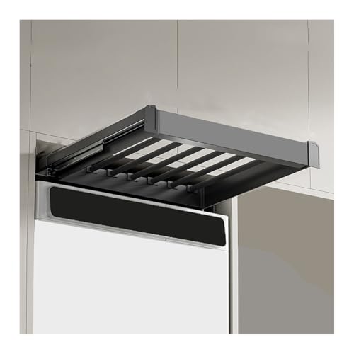 Porte-pantalons coulissant extensible pour optimiser l'espace buanderie