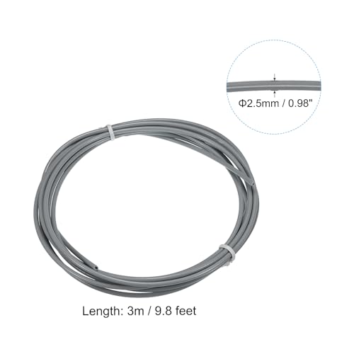 PATIKIL 10Ft Speed Jump Rope Replacement Cable, 2.5mm Professional Skipping Rope Steel Wire Replace for High Speed Jump Ropes Grey - Image 2