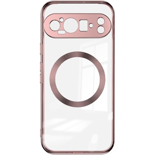 LUNBER-ARMOR�EFor Pixel11 Pro �N���A�P�[�X �J�o�[ �N���A ���b�L ���� �w�ʃP�[�X Qi�[�d �Ή� For �s�N�Z�� 11�v��(���[�Y�S�[���h)