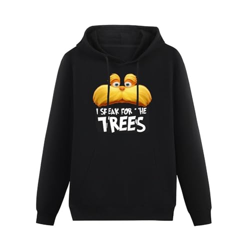 I Speak for The Trees Lorax Pullover Hoody Black M