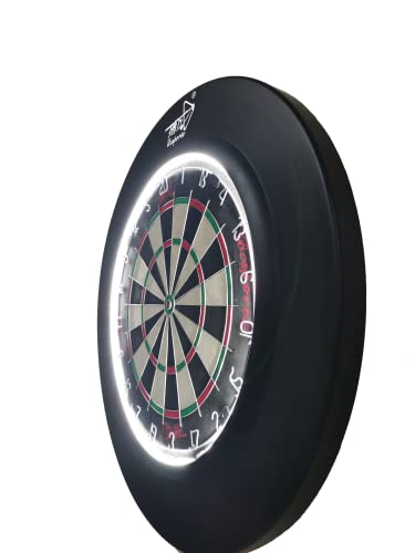 Bcsports Dartboard Surround mit Light Darts Board Surround (Rot)