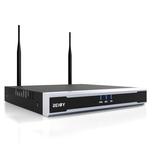 REIGY 16CH WiFi NVR, solo compatible con cámaras, puede conectar hasta 16 cámaras