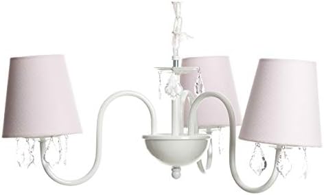 Lustre 3L Pingente Folha Quarto Bebê Infantil Menina