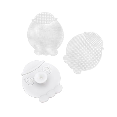 GALPADA Skin Facial Brush Set 3pcs Octopus Shape Silicone Face Scrub Non-Abrasive Facial Cleansing Brush