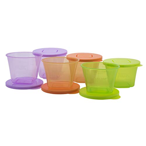 NUK Baby Stackable Food Storage Containers | Microwave & Freezer Safe | 6 Count