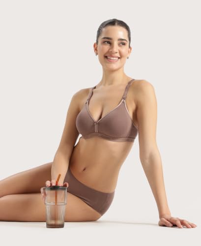 Image of Jockey 1581 Women Wirefree Non Padded Super Combed Cotton Elastane Stretch Everyday Bra with Ultrasoft and Durable Underband