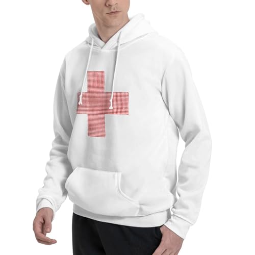 Men Long Sleeve Pullover Hoodies Warm Athletic Hooded Sweatshirts Tops With Front Kangaroo Pocket2
