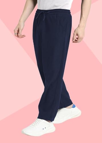 Image of SWADESI STUFF Men's Corduroy Track Pants | Self Design, Mid-Rise Fit, Flexi Waistband - Retro-Inspired Straight Fit Lounge & Casual Wear