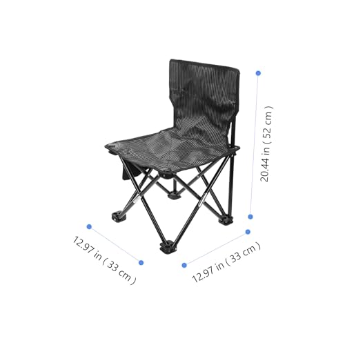 Chaise de camping portable pliable en tube d'acier pour le plein air - 4