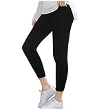 Leggins Damen Kolylong® Frauen Schwarz Winter High Waist Lang Yoga Hosen Lang Weites Bein Hosen Fitness Running Sport Skinny Laufhose Gummibund Freizeithose Thermo Sweathosen Jogginghose