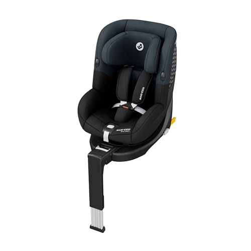 Maxi-Cosi Mica 360 S, Seggiolino Auto Girevole 360, 3 Mesi-4 Anni (61-105 cm), Seggiolino Auto Isofix, Rotazione FlexiSpin, 5 Posizioni Reclinate, Protezione G-CELL, Ganci per Cinture, Tonal Black