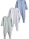 NEXT 3er-Pack Babyschlafanzüge aus Baumwolle Grey/Blue 9 Monate