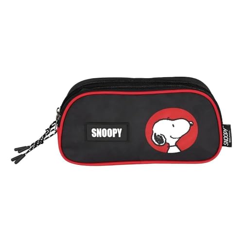 Estojo Escolar Duplo Snoopy - Vermelho - Et49728sn - Luxcel