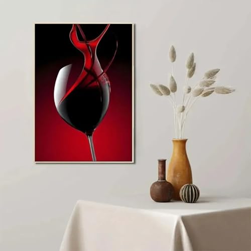 Toile de danse du vin rouge murale 40x60cm pour ambiance bar et salon