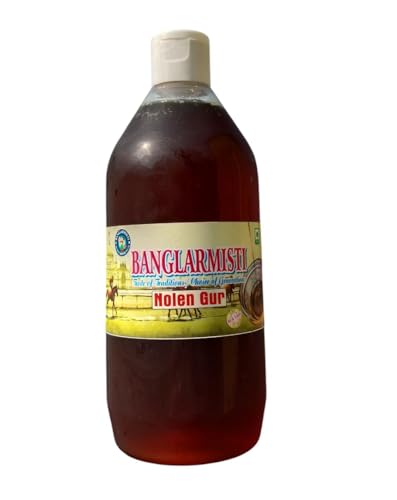 Image of BANGLARMISTI Natural Liquid Khajur Gur | Pure Date Palm Syrup Jaggery | Traditional Bengali Jhola Gur | no Added Sugar | Fresh, Aromatic & Chemical-Free (650g)