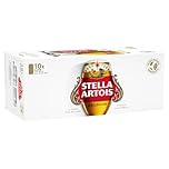 STELLA ARTOIS Premium Lager Beer Can, 440 ml (Pack of 10)