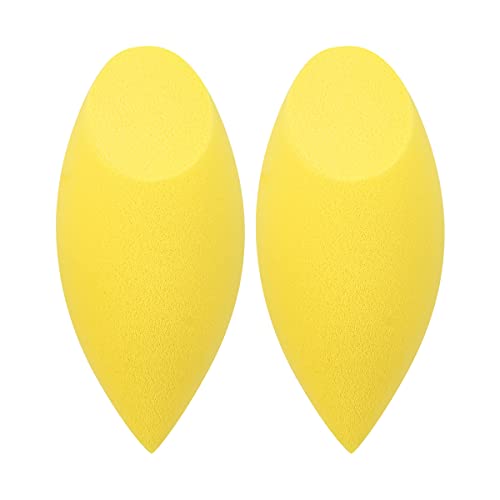 Real Techniques Miracle Concealer Sponge, Makeup Blending Sponge For Liquid & Cream Concealer, Elongated Shape For Precise Application Under Eyes & Tight Areas, Yellow Sponge, Latex-Free Foam, 2 Count - Image 4