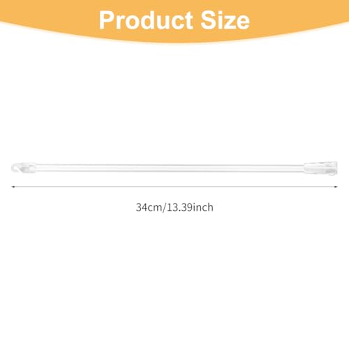 2 Pcs Vertical Blind Replacement Parts - Clear Tilt Wand Opener, Long Window Blind, Size:12 Inch - Thumbnail 2