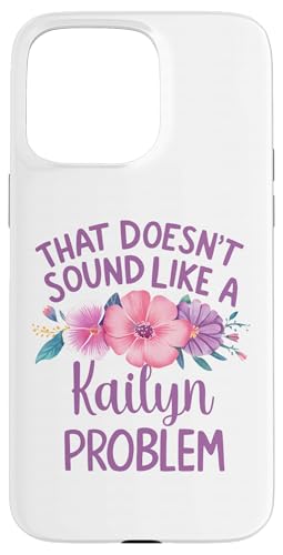 Kailyn Personalized Cute Flower Girls Kailyn Name スマホケース iPhone 15 Pro Max 用