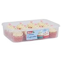 Décor 195660-004 Tellfresh Cupcake Carrier for 12 Cupcakes, Clear, 4L