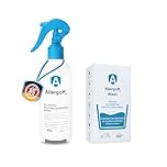 Allergoff Spray Set 400ml + Detergente 120ml – Sicuro per bambini e animali – Protezione fino a 6 mesi – Ideale per materassi e biancheria da letto allergici