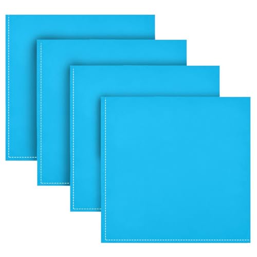 Servilletas cuadradas de poliéster azul 20x20 pulg x6 miniatura 5