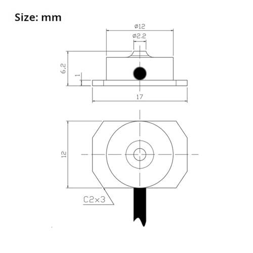 Cellule de charge micro bouton 50kg pour automatisation et robotique - 3