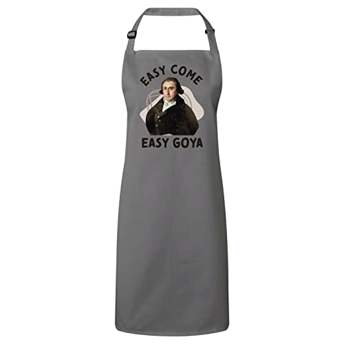 Tablier cuisine premium gris grand format lavable pour chef et peintre