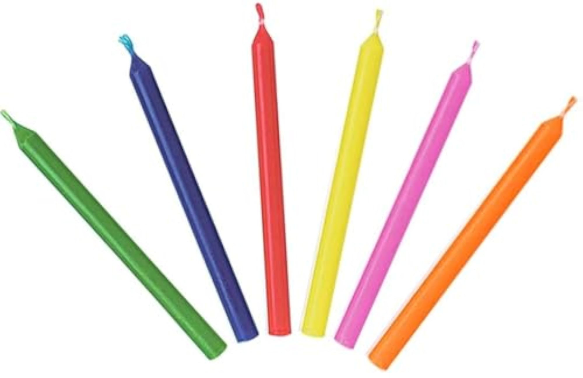 70 Pcs Plain Multicolour Stick Candles for Diwali