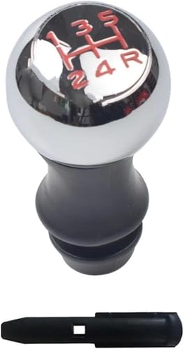 シフトノブ 用のシトロエン用のベルリンゴII用のプジョー用のパートナー用 2008-2018 ギアシフトノブ(Red-5R-5Speed)
