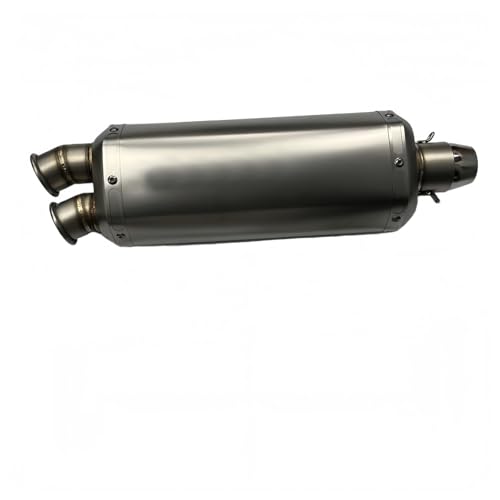 Tuyau d'échappement moto 51mm double sortie look racing Type A