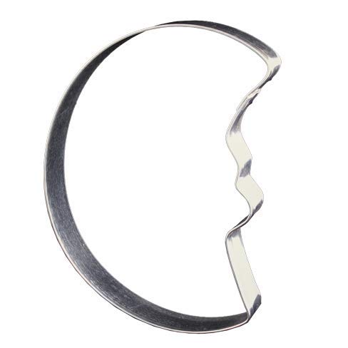Lares Emporte-pièce/Forme à pâtisserie Géant Lune - en fer blanc - pour biscuits, gâteaux, pain d'épices - Taille: 19 cm - Fabriqué en Allemagne