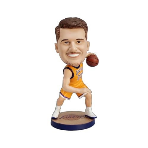 Ru.Master Doncic Bobblehead Basketball Action Figure - 5.3 in Hand-Painted Resin Collectible Doll - Perfect Sports Fan Gift - Doncic in Iconic 77# Jersey