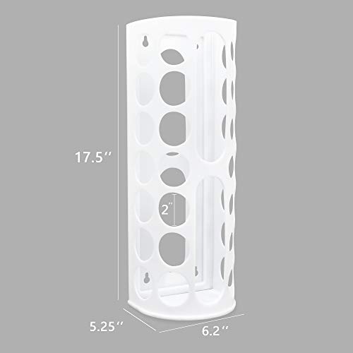 Lunies Plastic Bag Holder, Wall Mount Grocery Bag Dispenser, Trash Bag Storage organizer, Large Capacity kitchen organizer for Plastic Bag (2 packs)