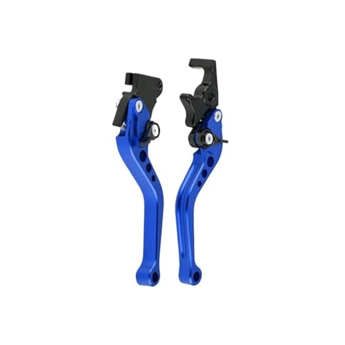 Levier d'embrayage de moto universel réglable en aluminium noir 2 pièces