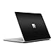 MasiBloom - Adesivo protettivo per computer portatile Microsoft Surface Go da 12,5", in vinile, antigraffio, per computer portatile da 12,5", colore: Nero