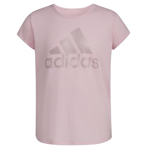 Image of adidas Girls' Short Sleeve Scoop Neck Tee T-Shirt