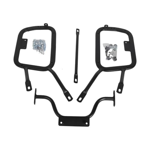 Porte-bagage moto noir pour cadre de support 500DS et boîtes latérales