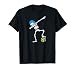 Funny Dab dabbing skeleton Water polo Halloween swim T-Shirt