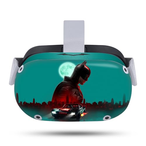 Head Case Designs Officially Licensed The Batman Gotham Batmobile Neo-Noir and Posters Vinyl Sticker Skin Decal Cover Compatible with Meta Quest 2