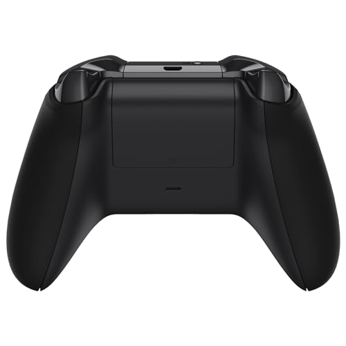 Image of eXtremeRate Front Housing Shell + Side Rails Handles for Xbox One Controller (Model 1708), Black Replacement Faceplate Parts with Back Panels for Xbox One X & S Controller