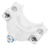 Artibetter 1/4 Zoll Schnellanschluss Wasserfilter Sattelklemme für Spülbecken Abfluss 40-48mm Kunststoff Ablassventil für Reinstwasserfilter und Wasserspender Montagezubehör Weiß