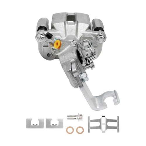 Image of Detroit Axle - Rear Right Brake Caliper for 1998-2007 Honda Accord 2004-2008 TSX Passenger Side Disc Brake Caliper w /Bracket 2005 2006 Replacement