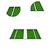 Menolana Golf Hitting Mat Golf Practice Mat Golf Gear Realistic Grass Portable Training Equipment Golf Mat for Indoor Yard Office Home, Green