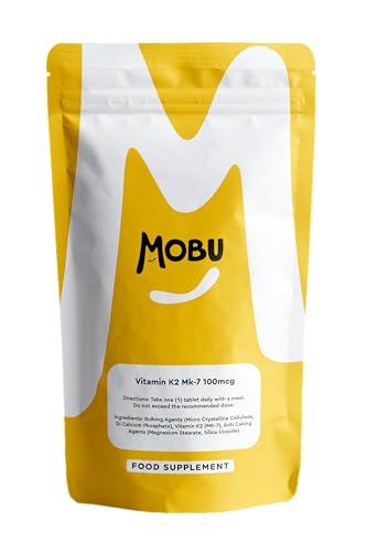 MOBU UK Vitamin K2 MK-7 100mcg, 120 Tablets
