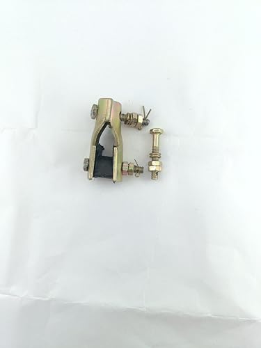 Image of Heavy Gaze Celing Fan Hook Attachment Clamp with Special Fan Rod Nut Bolt & Locking Pins(Pack of 1)