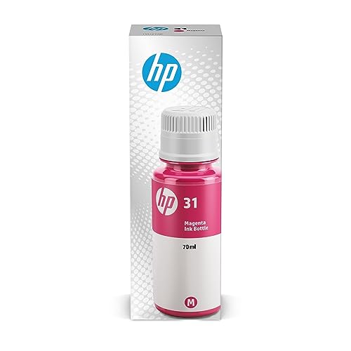 HP 31 Bouteille d'encre Magenta Authentique 70 ml (1VU27AE) pour HP Smart Tank Plus 455 / 457 / 555 / 559 / 570 / 655