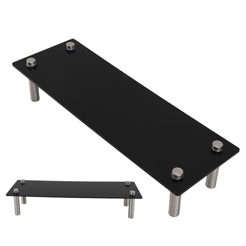 Alzate per Display 30 x 10 x 6cm Espositore per Cupcake in Acrilico Porta Scaffali Decorativi da Cucina per Dessert per Anniversari Particolari Nero