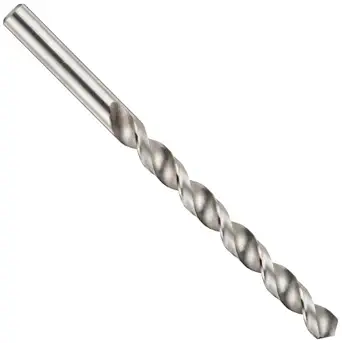 Cleveland 2012 Style High Speed Steel Jobbers' Drill Bit, High Helix, Uncoated (Bright), Round Shank, 118 Degree Conventional Point, 15/64