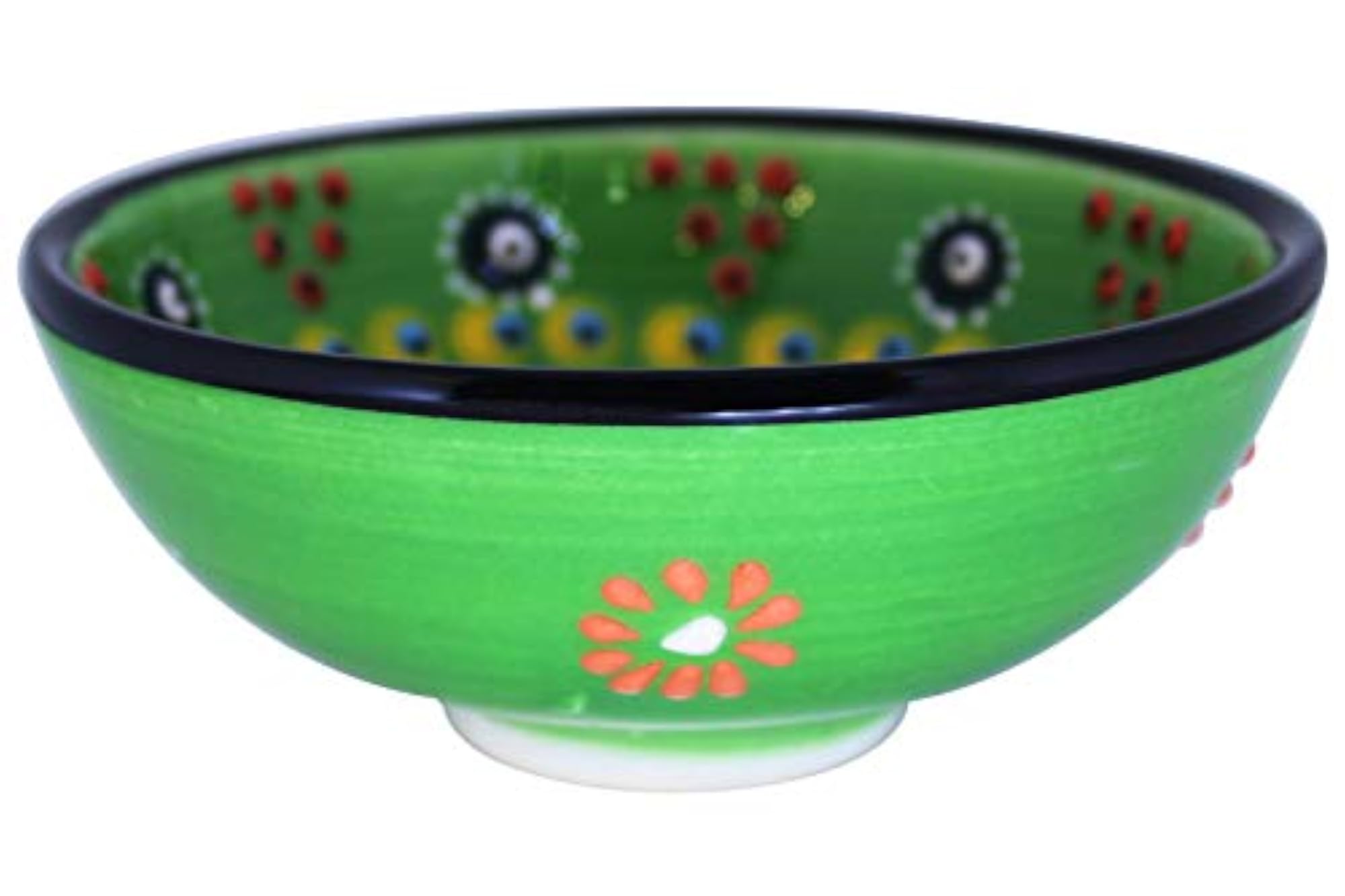 Handcrafted Turkish Ceramic Bowl, Multicolor Serving Bowl